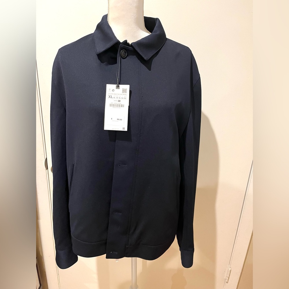 Zara Men Easy Care Diagonal Textured Jacket XL. NWT